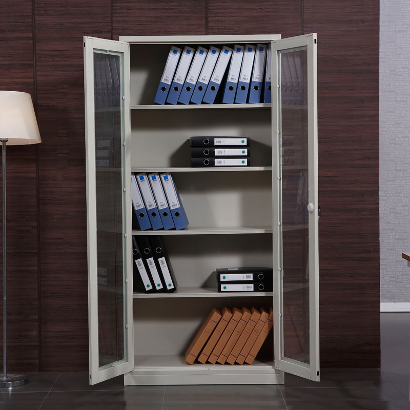 Bookcase Glass GRP Filing Cabinet Sheet Iron Filing Cabinet Office New Goods Material Cabinet With Lock Storage