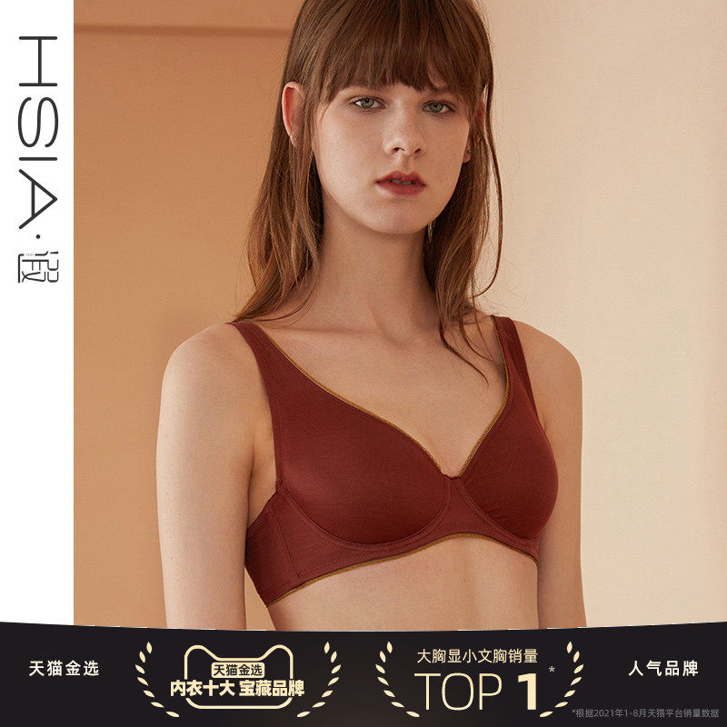 HSIA THIN UNDERWEAR FOR WOMEN'S LIGHT FACE NO MARKS BIG SIZE BRA FULL CUPS SEXY ULTRATHIN BIG CHEST DISPLAY SMALL BRA
