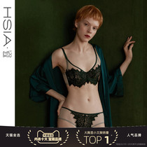 HSIA ya thin underwear womens summer sexy lace bra on the top with fashion color color big chest small bra