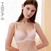 HSIA reverie full cup bra thin section no sponge large size sexy ultra-thin lace fat m big chest show small underwear women