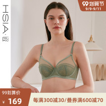 HSIA ya thin underwear women full Cup sexy strap cool eyelash lace bra big chest small bra