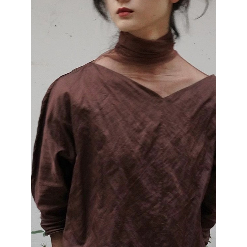 Cha recommends surprise bottom ) Cortana wine red silk with clothes