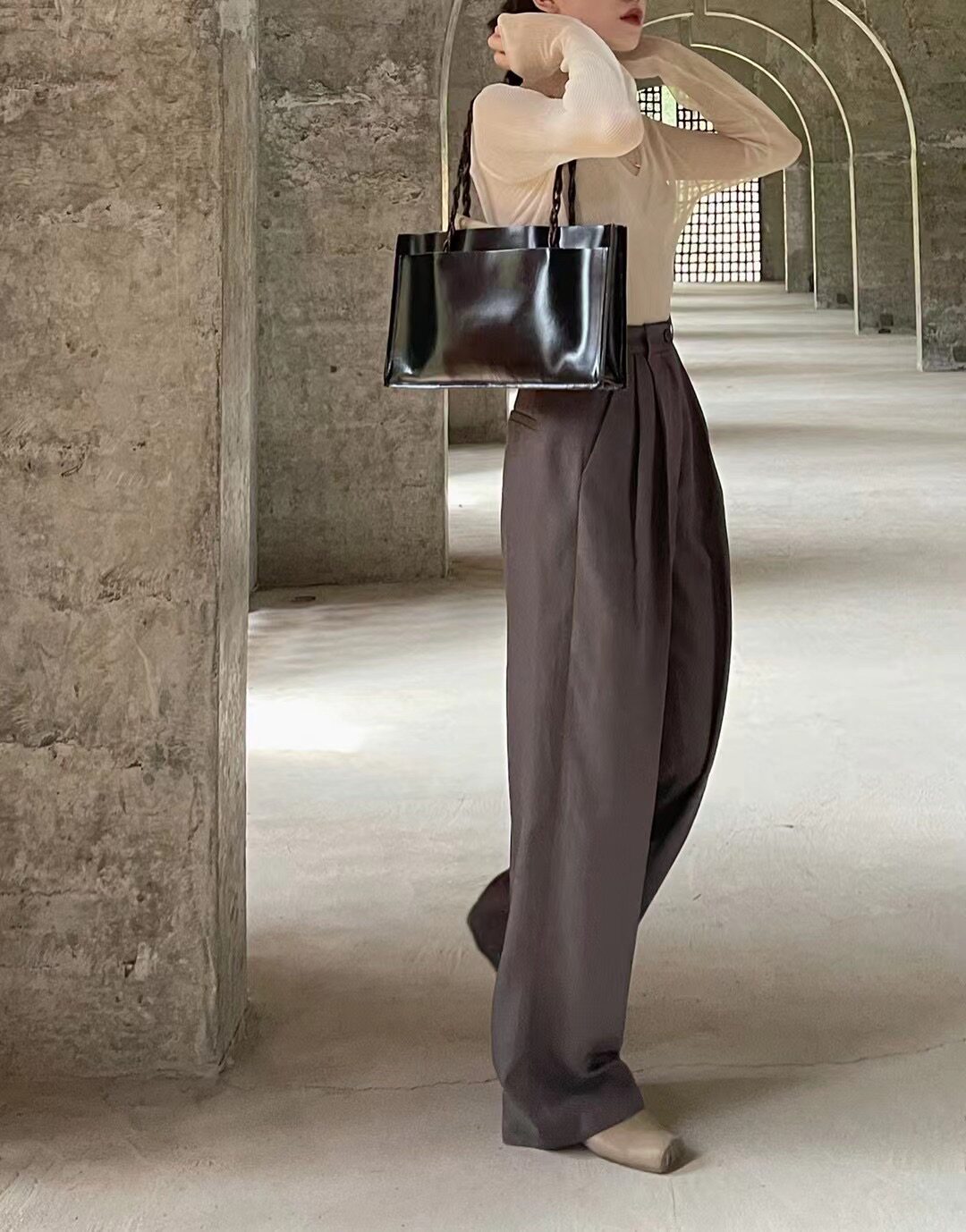 Cha | spot official agent Q Garden) The Divine Pants Series Season Straight Silo Western Pants Casual 100 lap