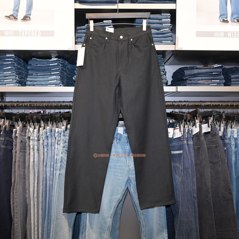 Lee Domestic Exclusive Store Black Loose Straight-Leg 601 Elastic Casual Pants Lmb246601101277-K11000 Lee Domestic Exclusive Store Black Loose Straight-Leg 601 Elastic Casual Pants Lmb246601101277-K11000