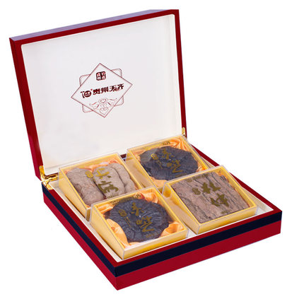 Tianqi Guizhou Sambo wooden box 380g wooden box High-grade Guizhou specialty gift box Wild Tianma Ganoderma lucidum eucommia
