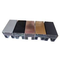 Aluminum Magnesium Alloy Gold Card Glass Slot Art Stairway Armrest Loft Home Solid Wood Balcony Villa Guard Rail Railing
