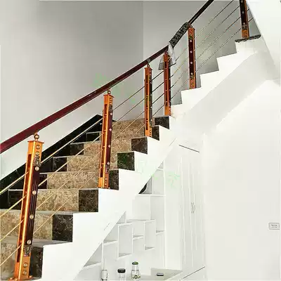 Self-installed guardrail fence railing stair handrail pvc polymer indoor attic railing aluminum magnesium alloy column