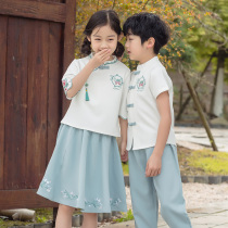 Children acting out of the country school class uniforms for male and female children Han Chinese girls China Wind Guides Primary School Childrens Kindergarten Performance