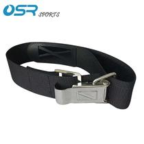 Stainless steel tie-free bottle strap for diving back fly jacket