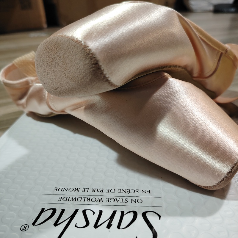 Sansha Genuine Sansha Ballet Shoes Dance Shoes Satin Leather Sole Practice Shoes Gm Same Style Frd3.0 4.0