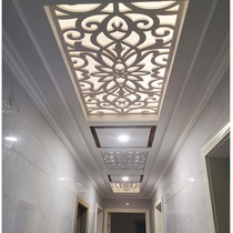 PVC ceiling hollow carved board Aisle ceiling ceiling grid European-style flower board partition entrance screen background wall