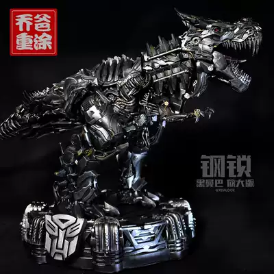 Joe dad repainted LS05 Transformers movie alloy enlarged version of steel cable OEM to send small Optimus Prime