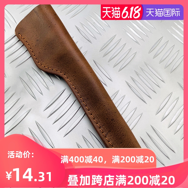 Custom Mad Horse Genuine Leather Knife Sheath Knife Sheath Leather Knife Shell Set Of Bone Knife Cover Universal Long Knife Sheath Head Layer Bull Leather Knife Pants