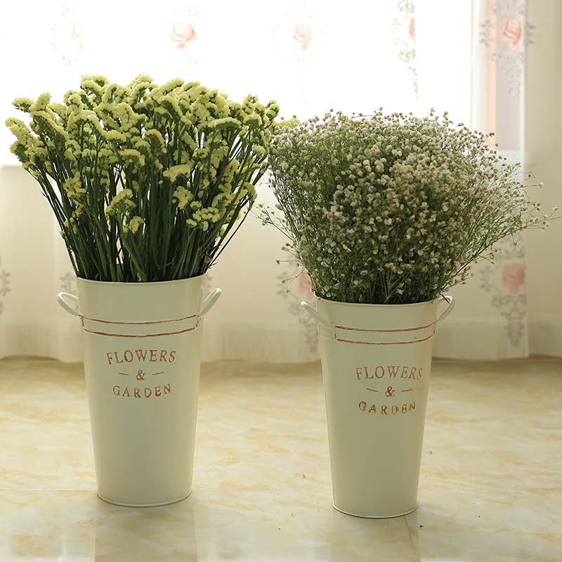 Dry Flowers Flowers Flower Arrangements Silo Home Residence Ornaments Flower Barrel Flower Pot Flower flower Shop Flower Shop Flowers Iron Sheet Barrel Hugging Bucket