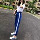 Xã hội nữ quần nhanh màu đỏ người đàn ông loli tối màu với quần âu nữ phiên bản Hàn Quốc của quần chín điểm hoang dã quần áo