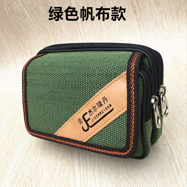 Điện thoại di động bỏ túi đeo đai vải cũ Bộ điện thoại di động treo eo 4 inch 5 inch 6 inch túi điện thoại di động túi nam đeo chéo