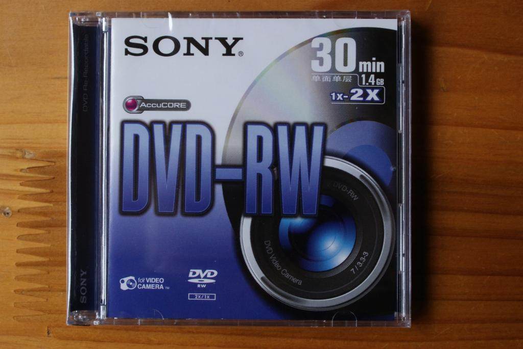 Original SONY DVD RW camcorder disc 8cm 8CM rewritable and repeatedly burned for use
