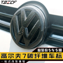  14~19 golf 7~7 5 GTI R Rline modified carbon fiber car mark MK7 new CC carbon fiber car mark