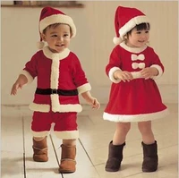 Trang phục chụp ảnh trẻ em Trang phục Giáng sinh Ông già Noel mặc quần áo cho nam và nữ biểu diễn trang phục Giáng sinh thời trang cho bé