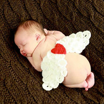 Child Photography Clothing Shaded newborn baby 100 days Baby shooting Prop Handmade Hair Line Angel Wings