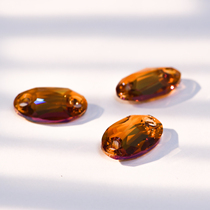 Shun Feng Spot Import Shi Home Transparent Austria Crystal 3231 Oval Drilling Surface 23 * 14mm Beads Diy Accessories