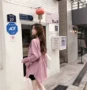 Áo gió nữ dài phần phiên bản Hàn Quốc mùa xuân 2018 phiên bản mới của Hàn Quốc áo choàng dài tay áo gió phần mỏng áo khoác hương vị Hồng Kông áo ấm trung niên