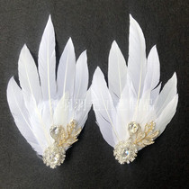 Ultra Fairy Net Red Feather Head Accessories Ancient Dress Accessories Hanfu Photo Matching Head Decorated Feather Hairpin Clip