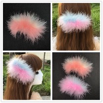 Feather hair comb color retro fairy temperament hair accessories hair comb dance accessories comb hair stage performance