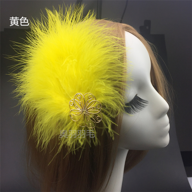 Vintage lông vương miện cô dâu vương miện lông phụ kiện tóc clip clip lông trâm chụp ảnh cưới sân khấu hiệu suất dây buộc tóc đẹp