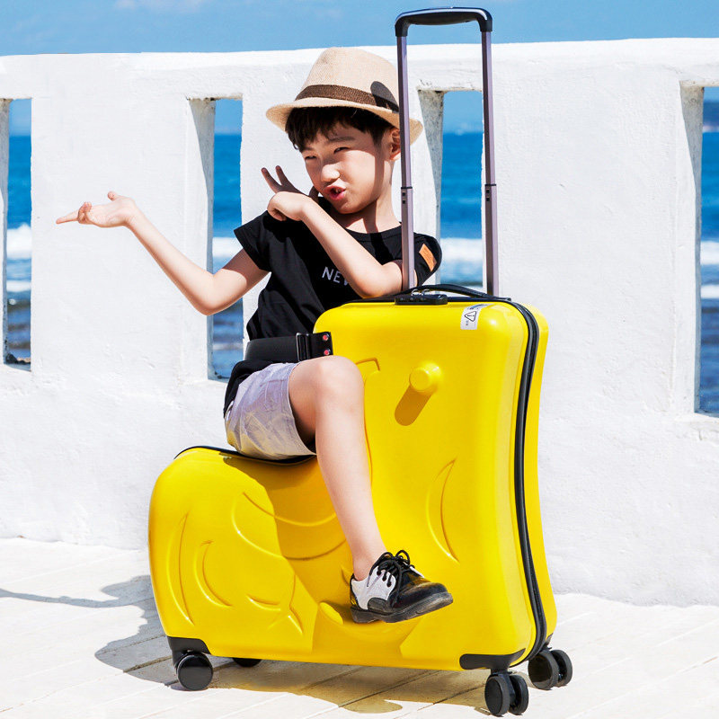 Children can take a ride with a suitcase with a va suitcase 20 inch 24 inch universal wheel able to board the male girl La lever box