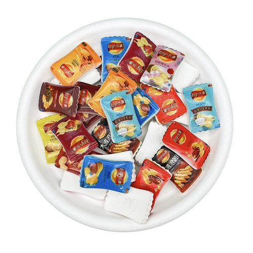 Реалистичные картофельные чипсы, маленький круглосуточный магазин, кремовый чехол для телефона, ювелирное украшение с аксессуарами, «сделай сам»