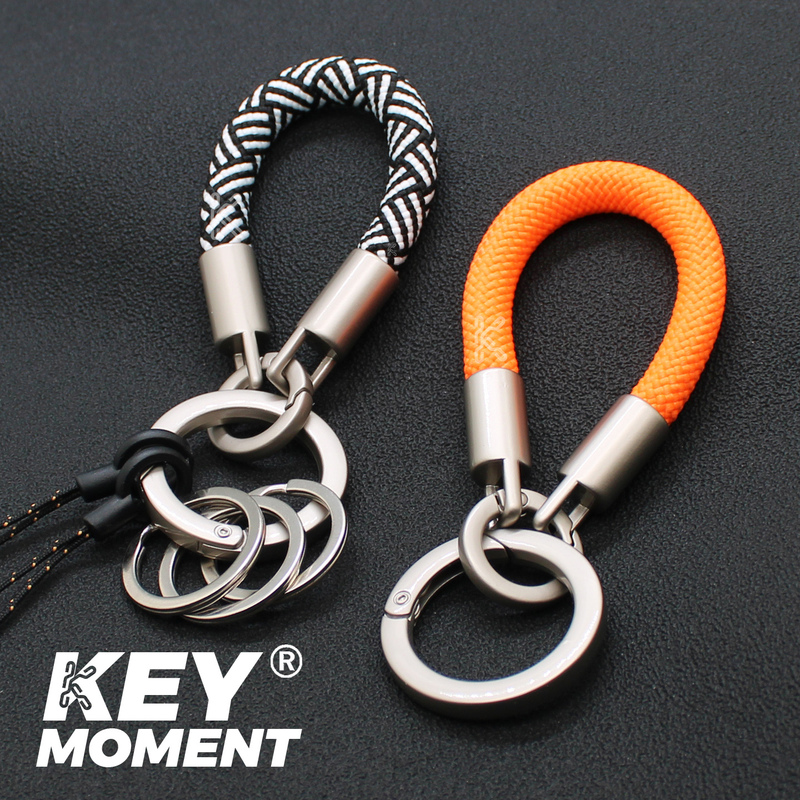 Key Moment Original Genuine High-End Alloy Keychain Ring Multi-Functional Pendant DIY Accessories for Men and Women
