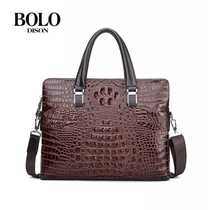 Business mens handbag foreign trade bag microfiber leather bag crossbody mens bag trend briefcase single cross section hand carry fashion