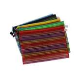 Красочная тяговая цепная сумка A4 Файл мешок пакет с застежкой для застежки -молнии.