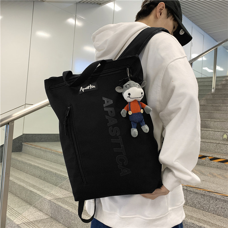 Hong Kong I TGREG backpack men's personality fashion all-match backpack women's large-capacity high school college students' schoolbag tide