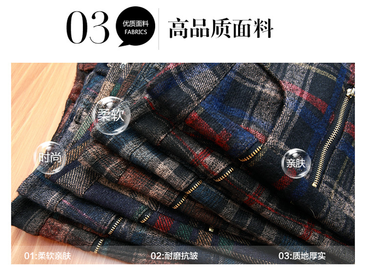 Quần short len ​​cho phụ nữ mùa thu đông Các mẫu mặc 2018 mới lưới giảm béo mùa đông quần quần len quần short quần mùa đông quần sooc kaki nữ