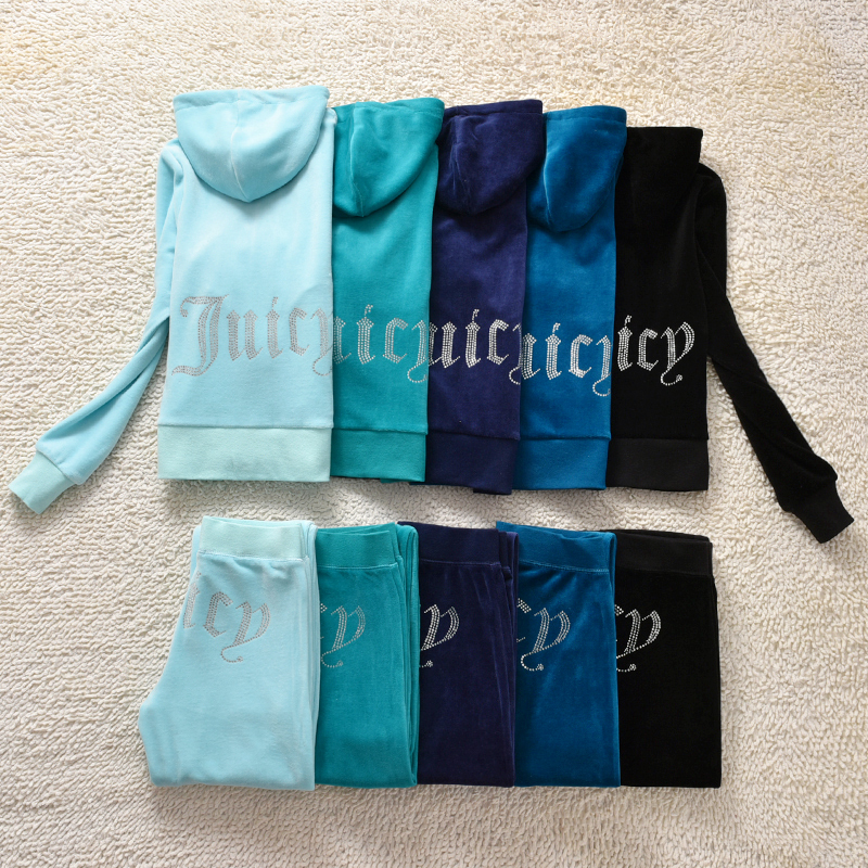 New Export-Quality Velvet Suit, Casual Sports Women's Sweatshirt, Fashionable Hooded Home Yoga Wear, Outerwear Pants