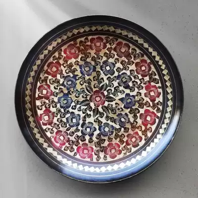 Western-style exquisite decorative plate hanging plate wall decoration wall background wall creative decoration sitting plate Pakistani copper plate decoration