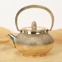 Imported copper pot pure handmade pure copper teapot hip pot household tea utensils supplement copper element thickened health pot 0 4L