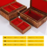 Коробочка для хранения, высокая коробка для хранения, комплект из натурального дерева, бархатный вкладыш, вместительное и большое золотое ожерелье и серьги, деревянная коробка, изысканный стиль, 3 предмета