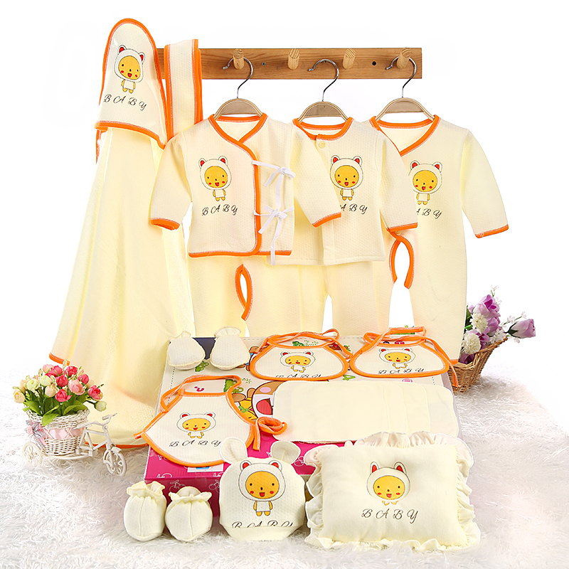 Bộ quần áo trẻ em mùa xuân và mùa thu Bộ quà tặng 0-3 tháng cotton mùa đông 6 em bé sơ sinh trăng tròn - Bộ quà tặng em bé set đồ cho bé sơ sinh