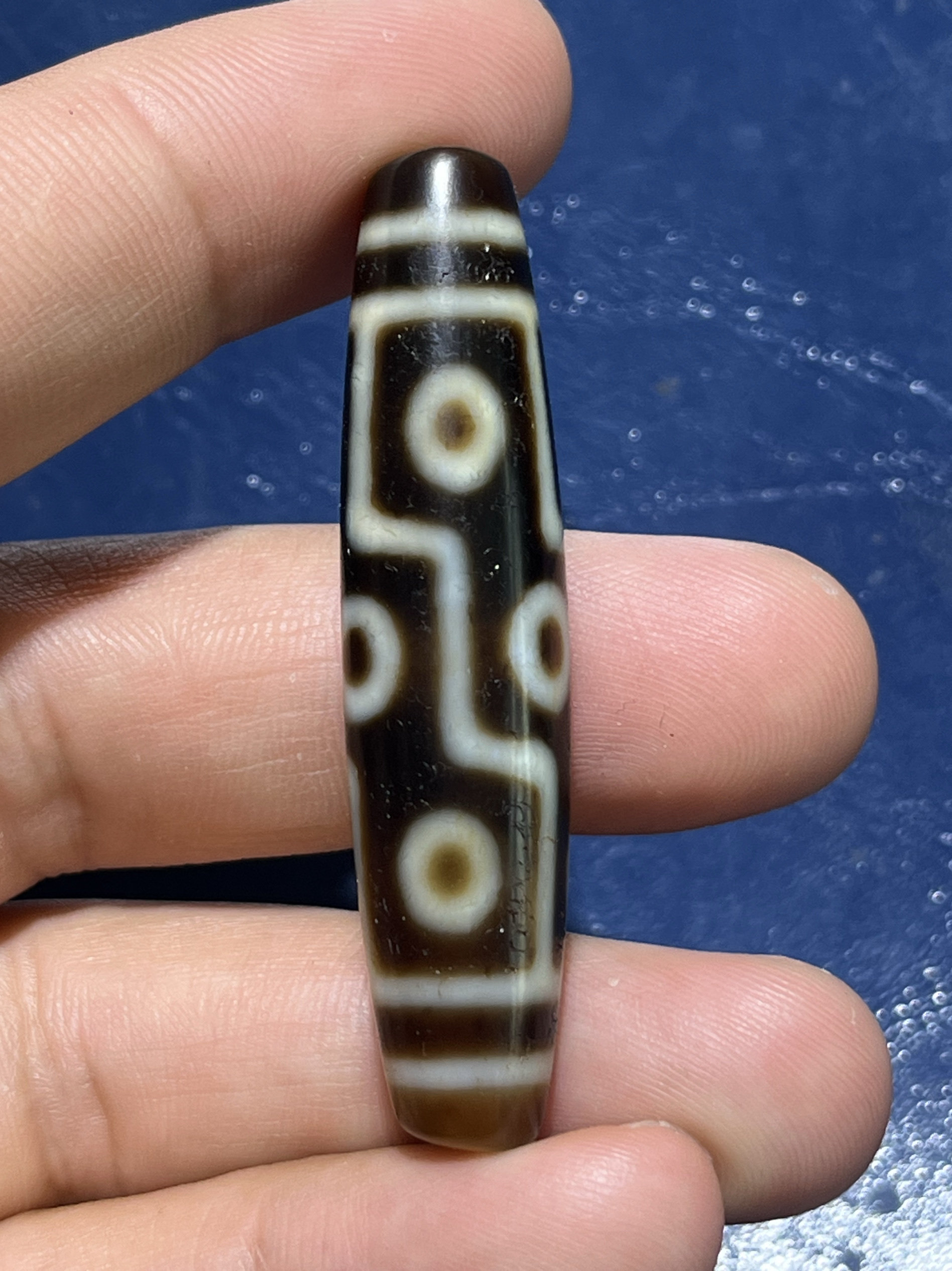上肯天珠 5A牙黄九眼天珠 55mmX12mm（clear | スライム材料専門店 mon 