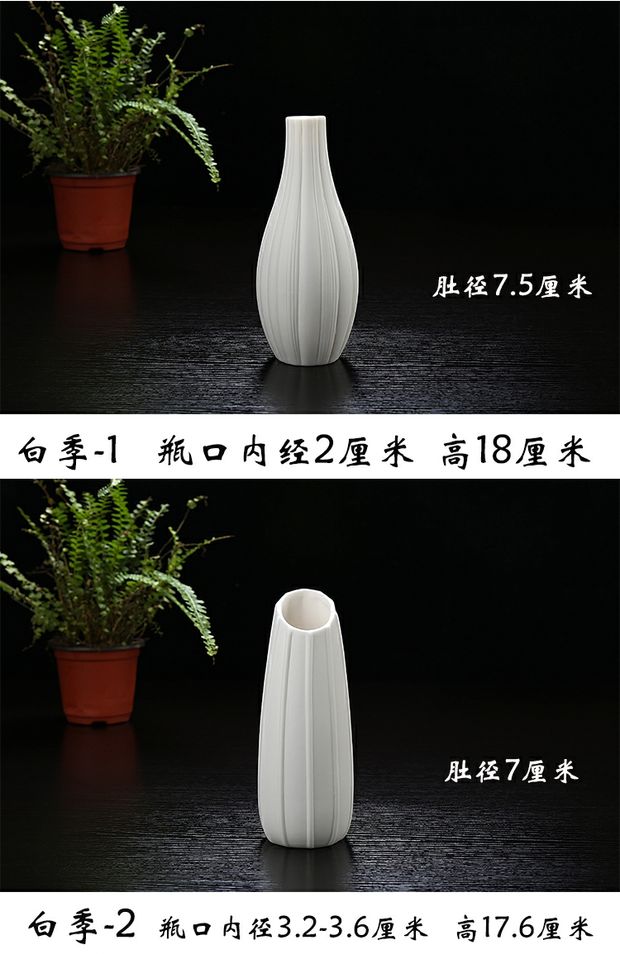 Trang trí phòng khách, bình gốm văn hóa tre xanh và phong phú, hoa khô, dụng cụ trồng cây, hoa và đồ trang trí - Vase / Bồn hoa & Kệ chau nhua trong cay