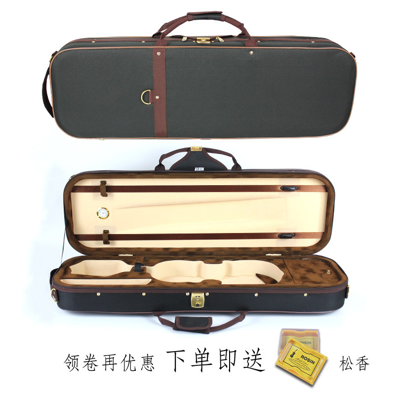 Special high-grade double-sided drum violin case 4 4 double single shoulder back portable waterproof anti-pressure export quality