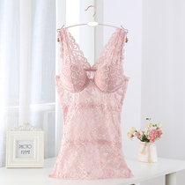 Foreign trade cut bull goods exported to South Korea without steel ring one-piece bra underwear bra full lace vest