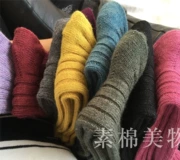 Vớ len nữ dày ống vớ nữ thỏ len siêu dày ấm áp nam và nữ vớ mùa đông cotton dày vớ cashmere