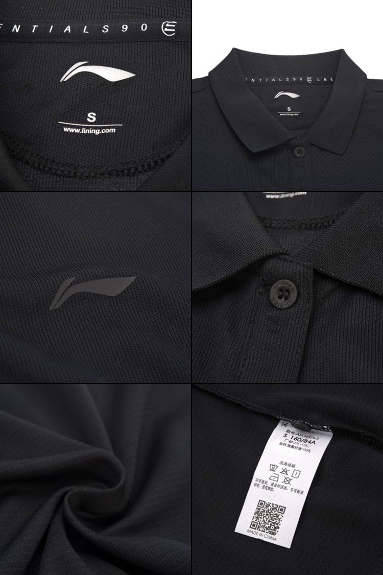 Li Ning Women Series Series Đào tạo áo thun ngắn tay áo thun Lapel Casual Top 2018 hè APLN004 - Áo polo thể thao áo polo nữ uniqlo