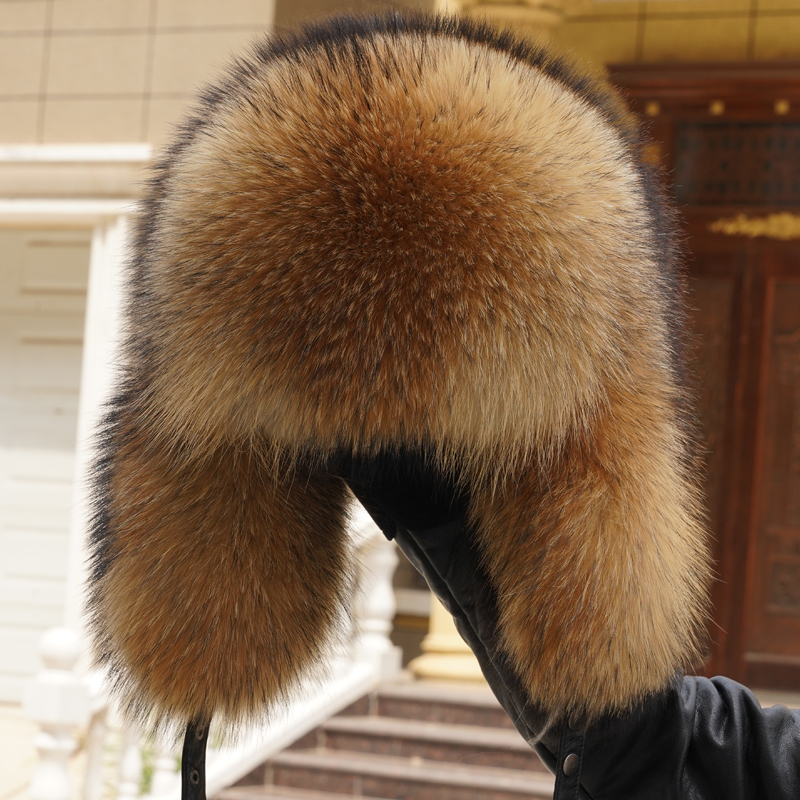 Full Fur Fox Fur Hat for Men and Women, Winter Northeast Lei Feng Hat, Warm Fur Hat Made of Whole Fox and Raccoon Fur Full Fur Fox Fur Hat for Men and Women, Winter Northeast Lei Feng Hat, Warm Fur Hat Made of Whole Fox and Raccoon Fur