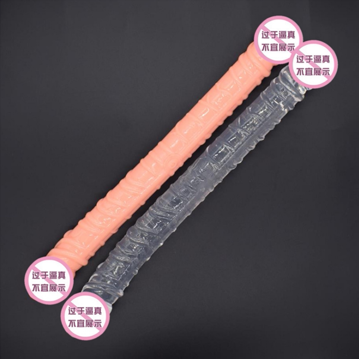 Double-headed dragon fake JJ dildo gays and lesbians use fake dicks to masturbate in the backyard 29cm male root les lala