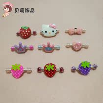Korean version of the headwear Children Baby resin glitter Crown hairclip hairpin spring la la jia girl birthday gift